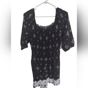 So Romper Medium Milkmaid Whimsigoth Boho Casual Preppy Festival‎ Indie Sleaze